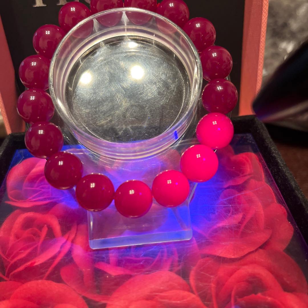 専用　天然石ブレスレット　ミャンマー産　ルビー　大玉