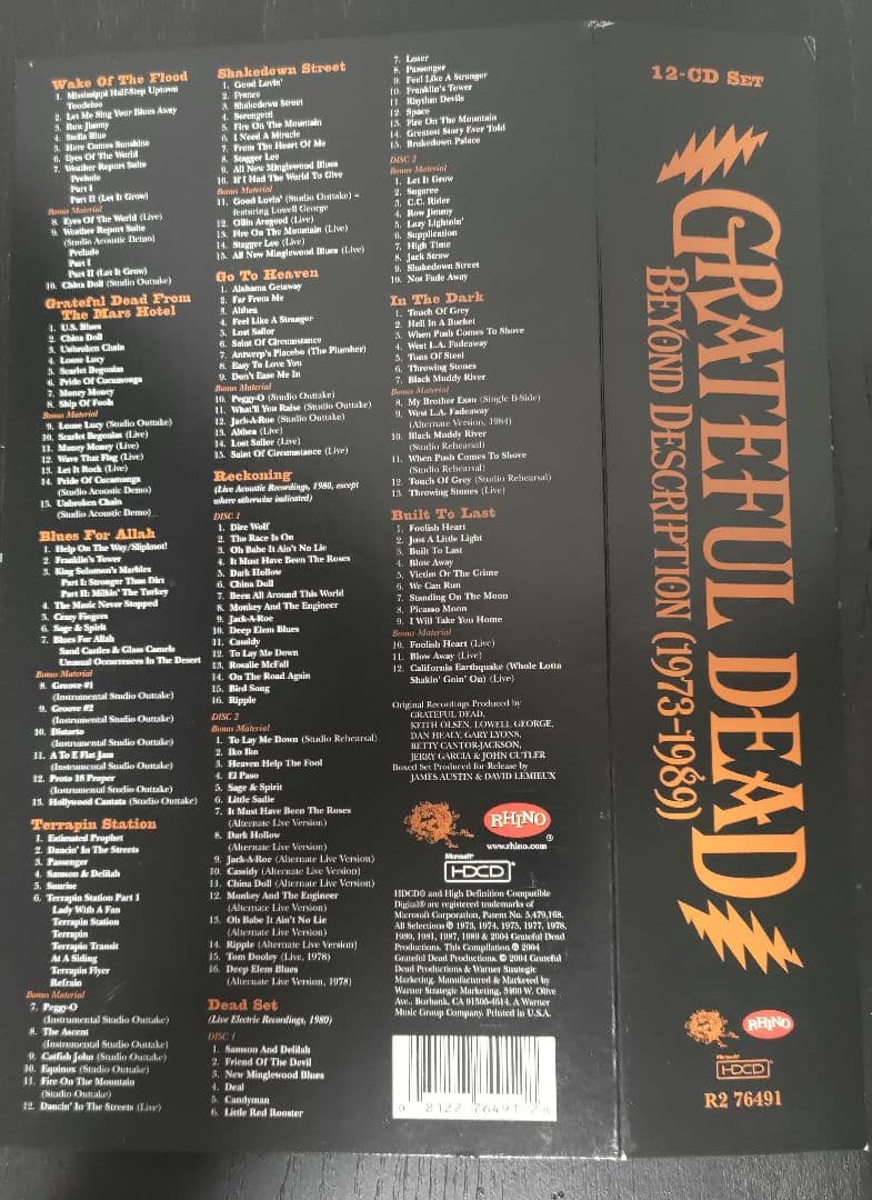 洋楽 Grateful Dead: Beyond Description