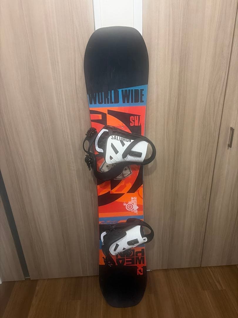 K2 スノーボード150cm＋SALOMONビンディング＋ケース付