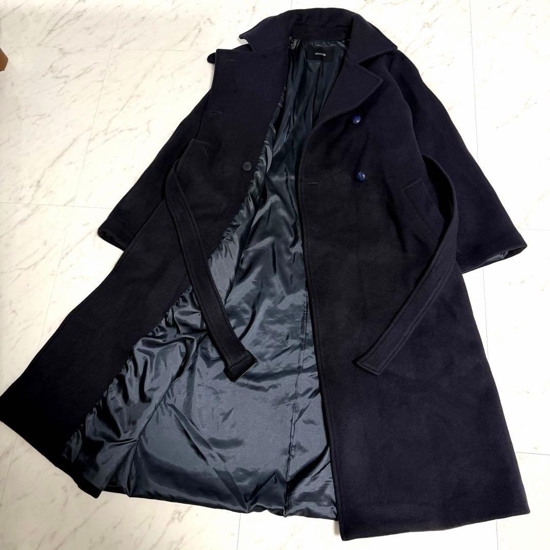 【美品】完売品✨️アルアバイル スプリット ラグラン ロング コート 濃紺