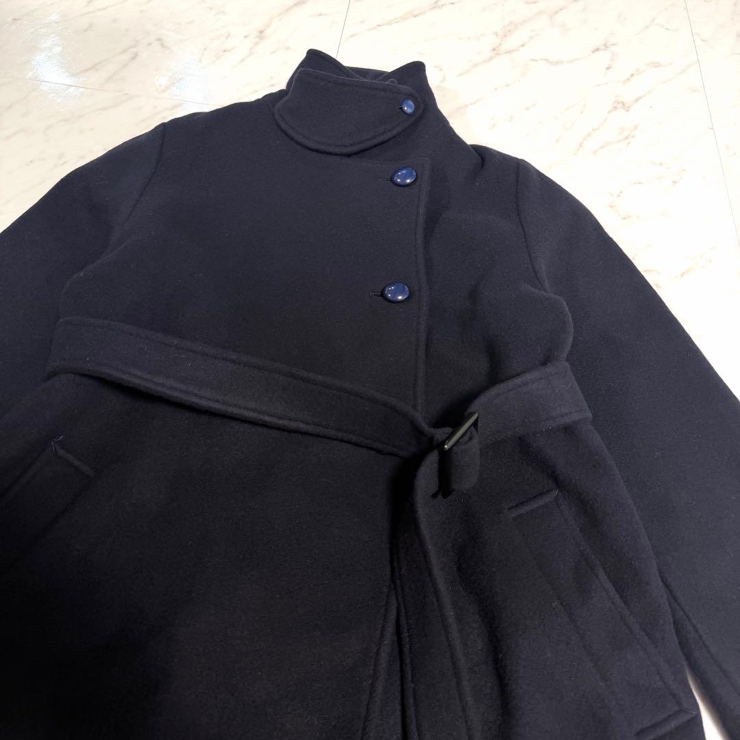 【美品】完売品✨️アルアバイル スプリット ラグラン ロング コート 濃紺