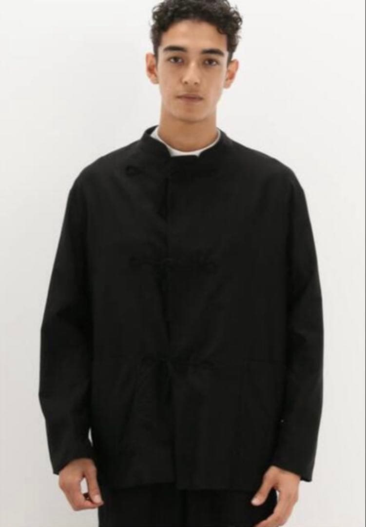 【美品】COMOLI 20AWコットンサテンスタンドカラーセットアップ サイズ3