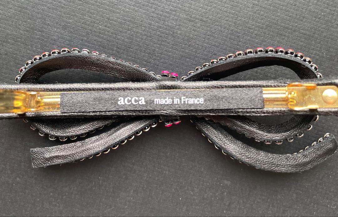 accca ブリジット リボンバレッタ 限定ピンク