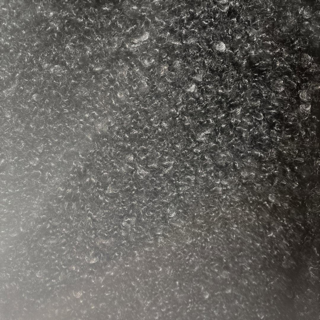 ストラスブルゴ　カーリーモヘアコート　黒　38