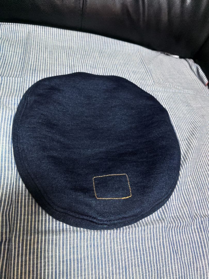 torikko様☆専用　チェック柄とインディゴ裏毛ベレー帽の２点