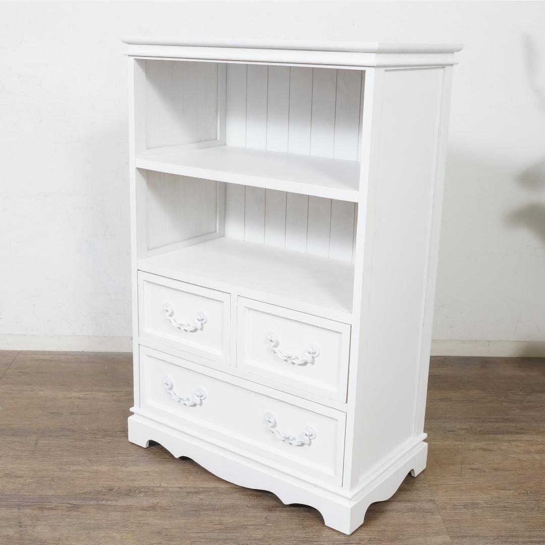 フォロー割【新品】アンティーク風 キャビネット チェスト シャビーシック