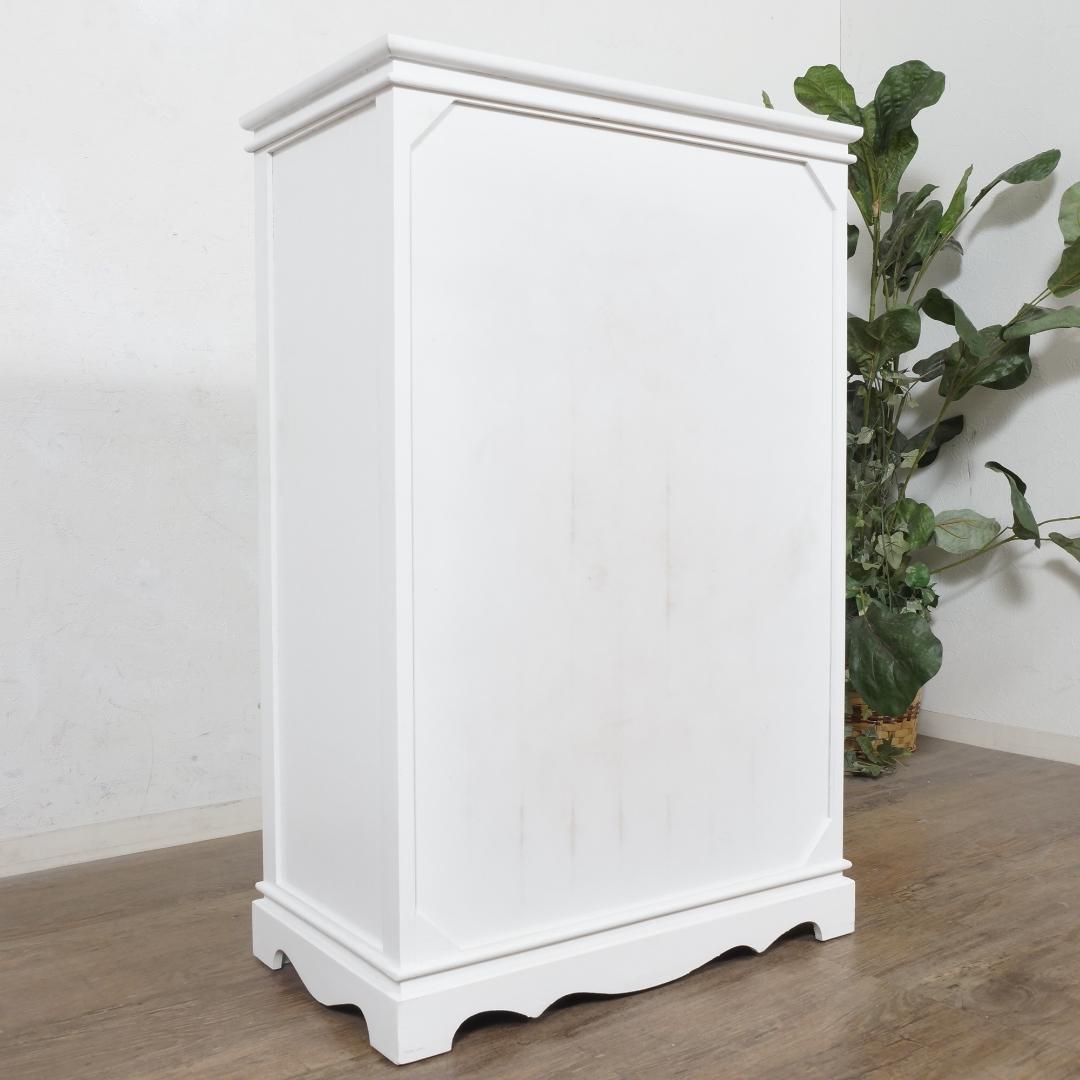 フォロー割【新品】アンティーク風 キャビネット チェスト シャビーシック