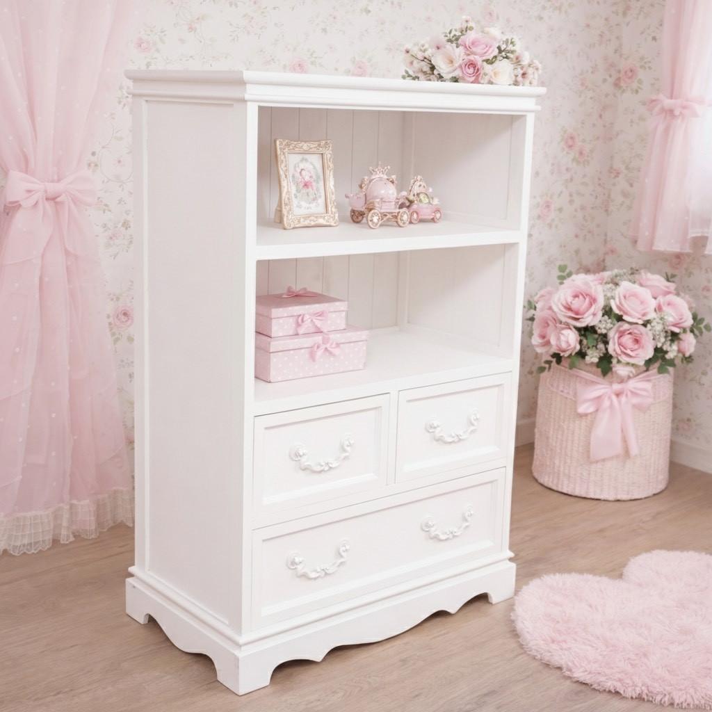 フォロー割【新品】アンティーク風 キャビネット チェスト シャビーシック