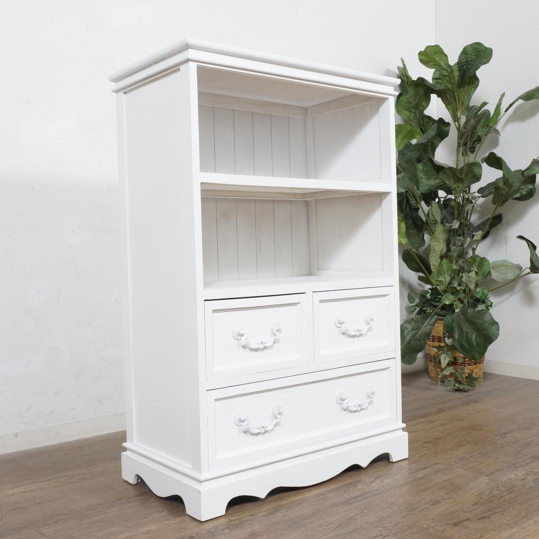 フォロー割【新品】アンティーク風 キャビネット チェスト シャビーシック