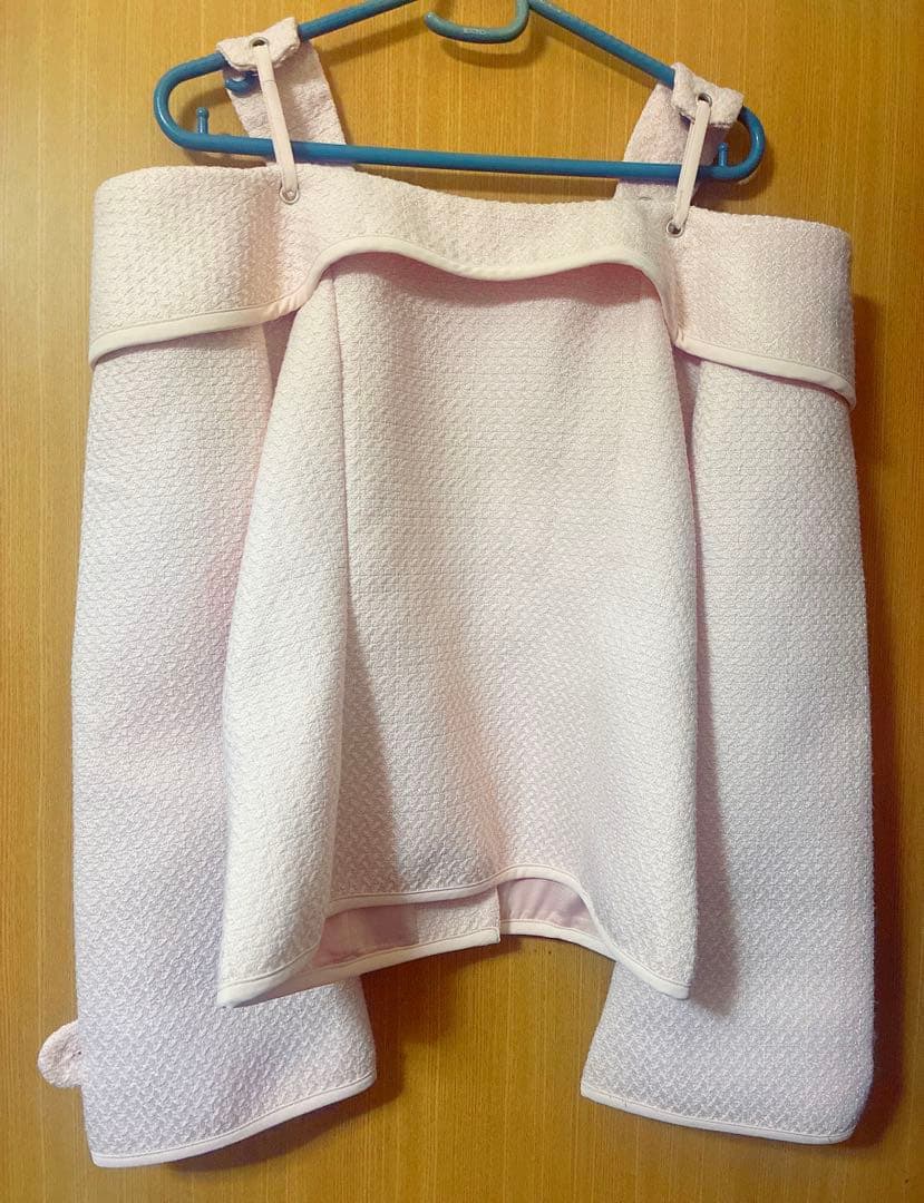 Darich ダーリッチ　ボンディングツイードオフショルチュニック　ピンク