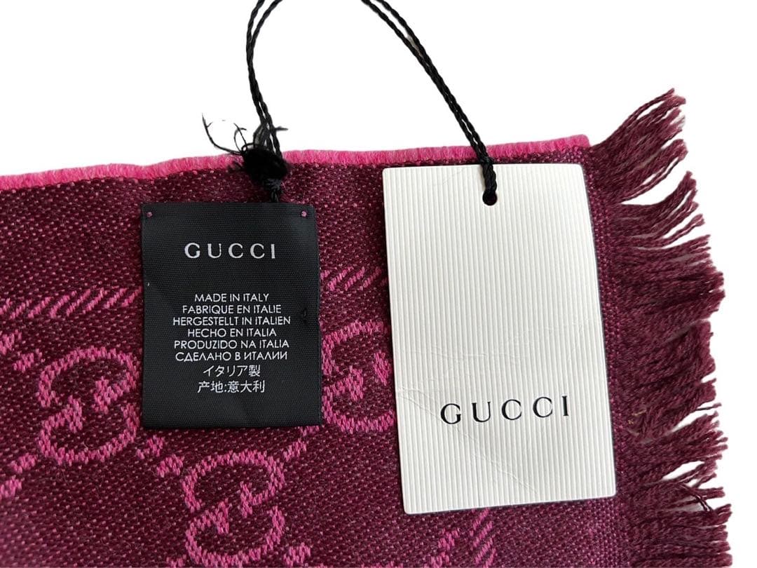 GUCCI ストール ロゴ マフラー ショール