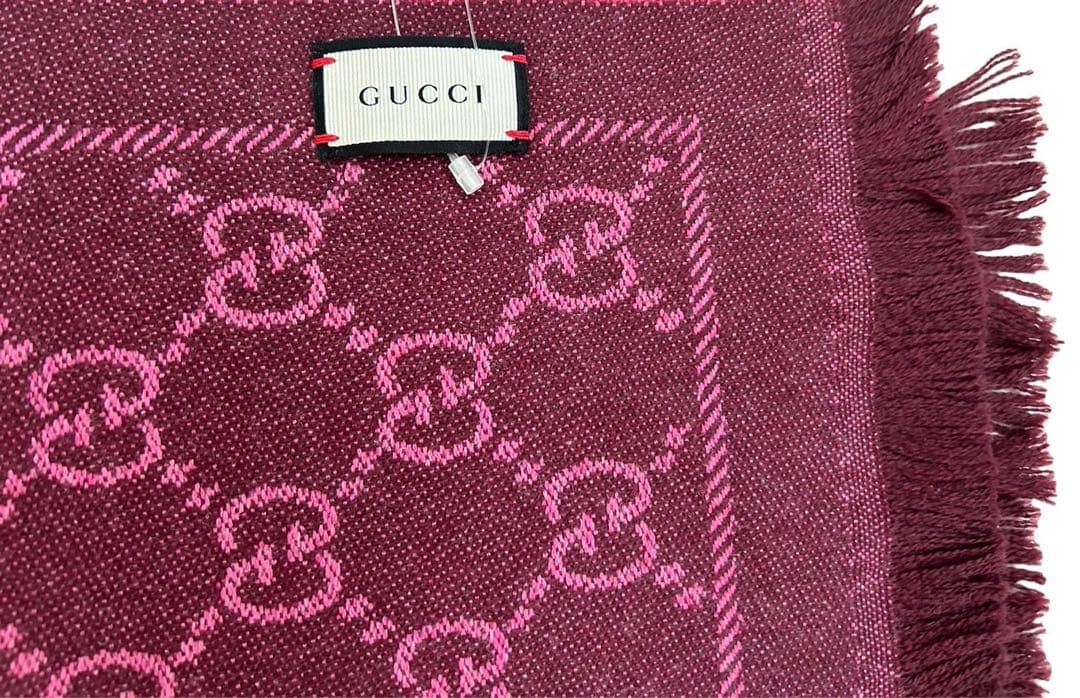 GUCCI ストール ロゴ マフラー ショール