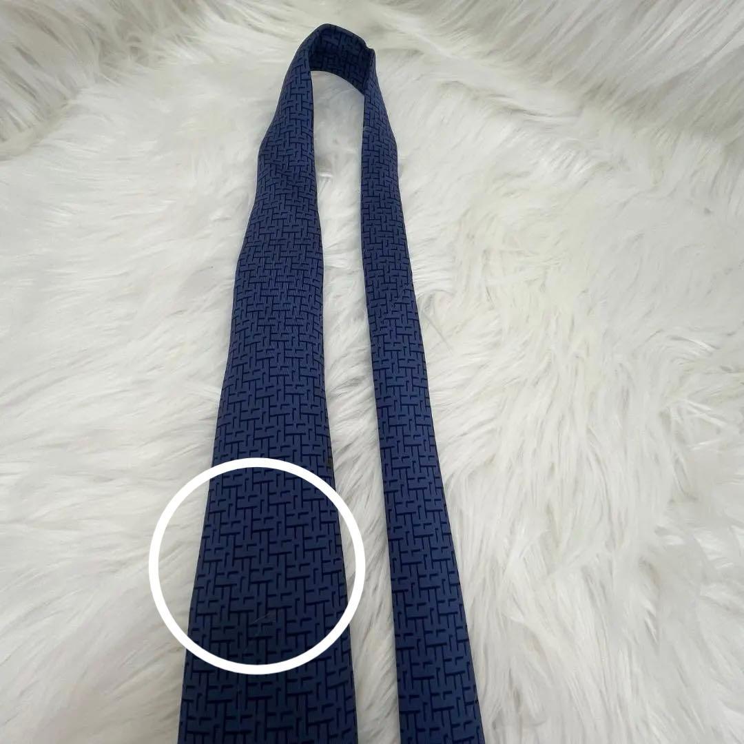 エルメス　ルイヴィトン　ネクタイ シルク100％　ブルー系　2本セット