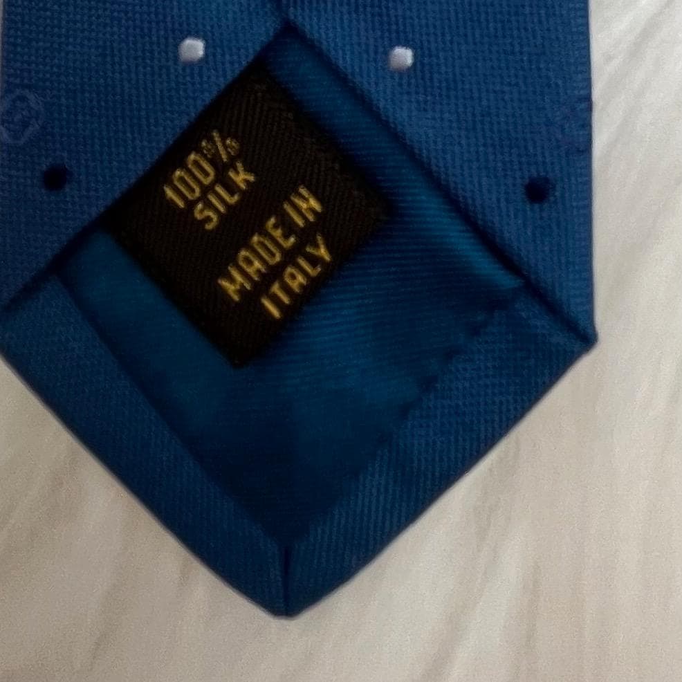 エルメス　ルイヴィトン　ネクタイ シルク100％　ブルー系　2本セット