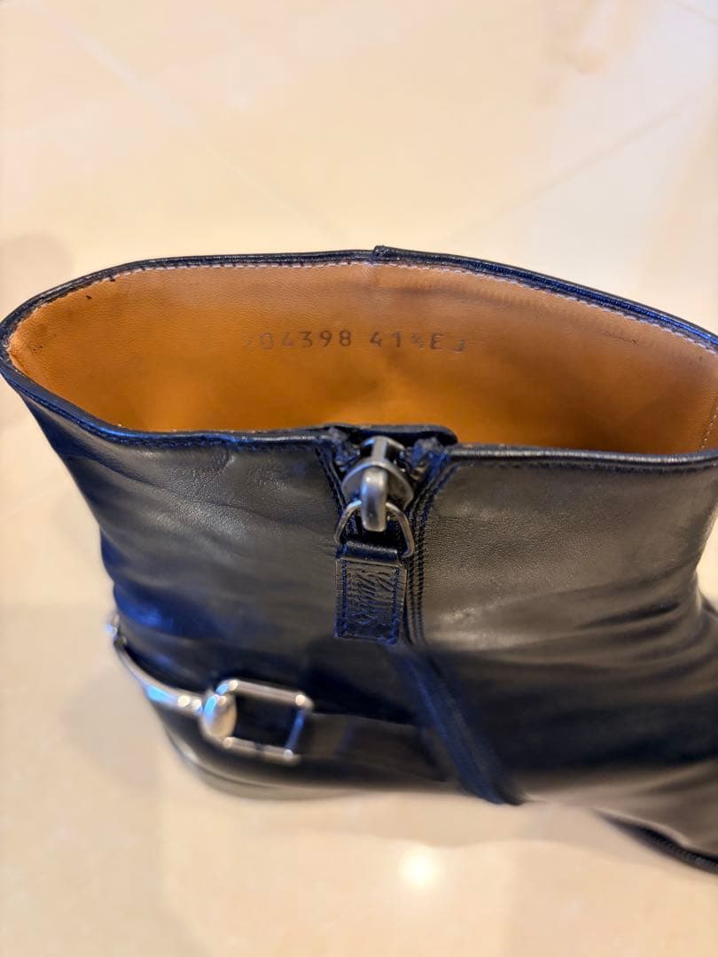 GUCCI グッチ　ホースビット サイドジップ　ブーツ 黒