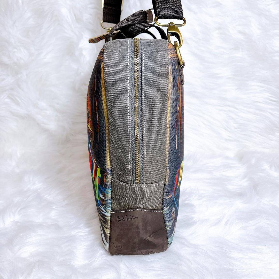 ポールスミス　2way　ボストン　ショルダー　ミニクーパー　マルチストライプ