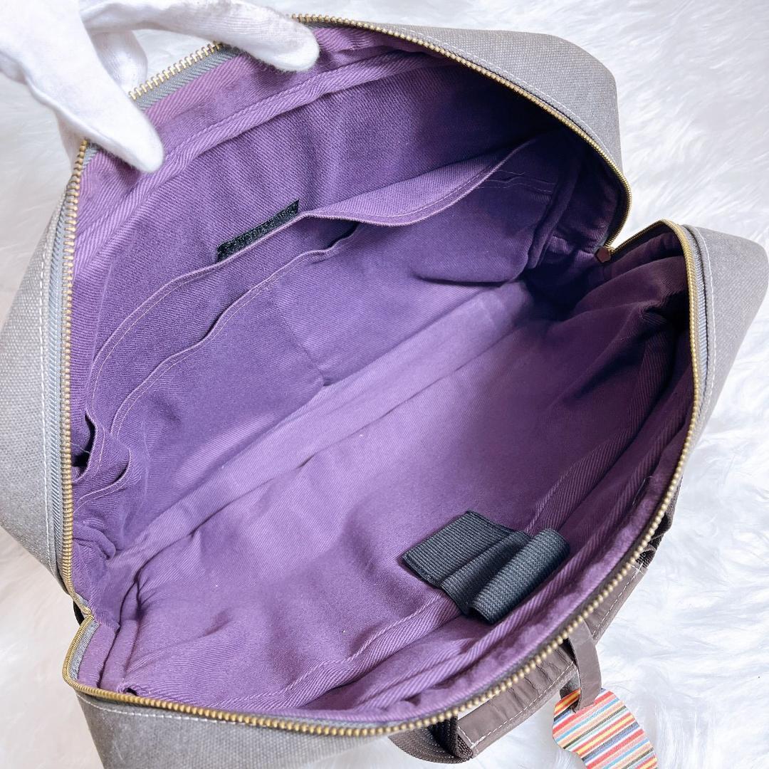 ポールスミス　2way　ボストン　ショルダー　ミニクーパー　マルチストライプ