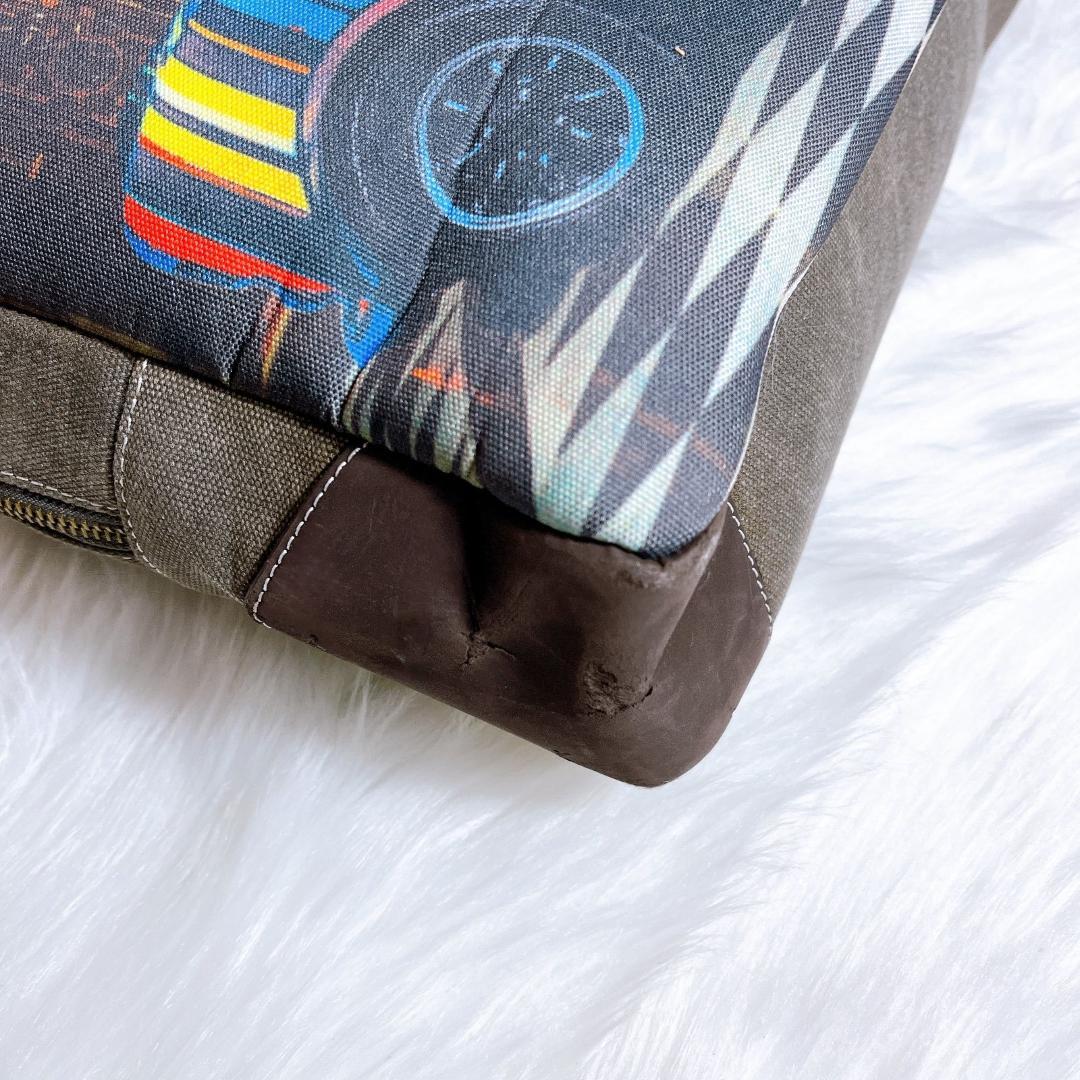 ポールスミス　2way　ボストン　ショルダー　ミニクーパー　マルチストライプ