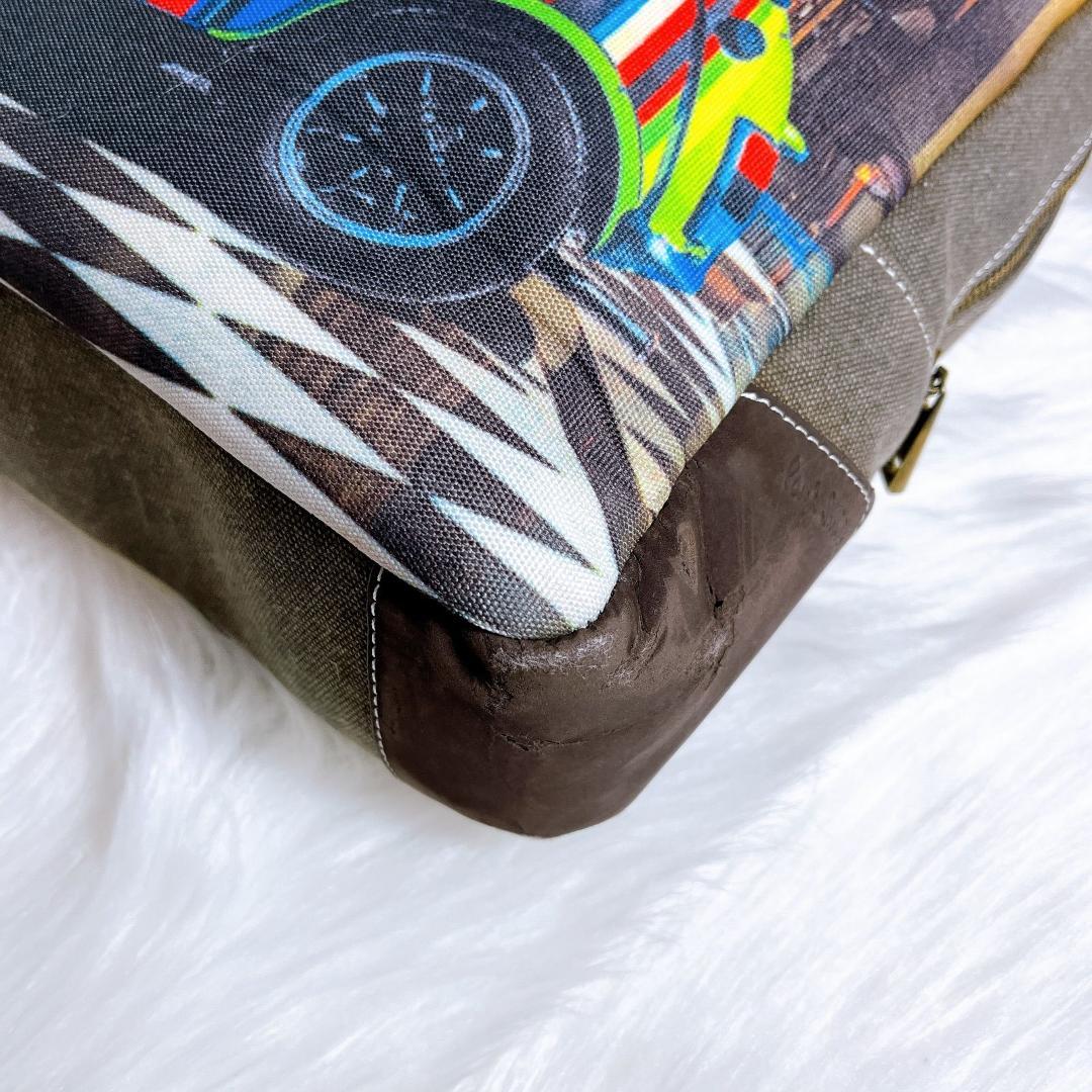 ポールスミス　2way　ボストン　ショルダー　ミニクーパー　マルチストライプ