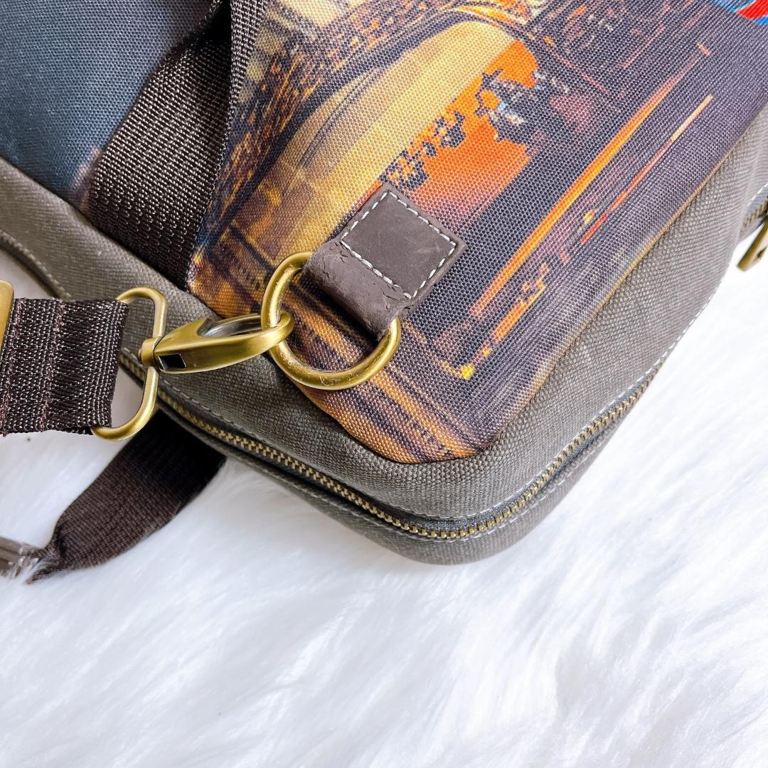 ポールスミス　2way　ボストン　ショルダー　ミニクーパー　マルチストライプ