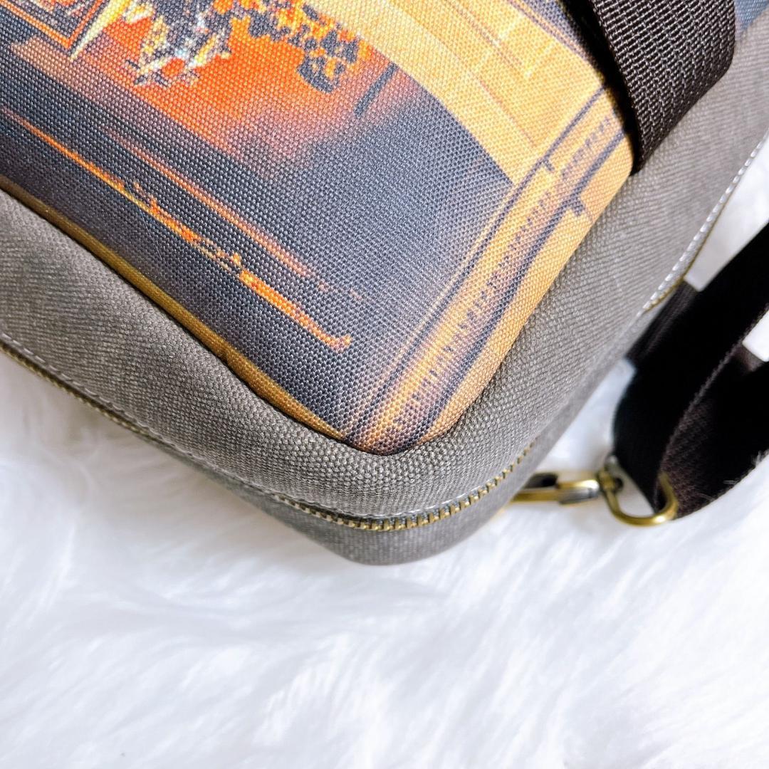 ポールスミス　2way　ボストン　ショルダー　ミニクーパー　マルチストライプ