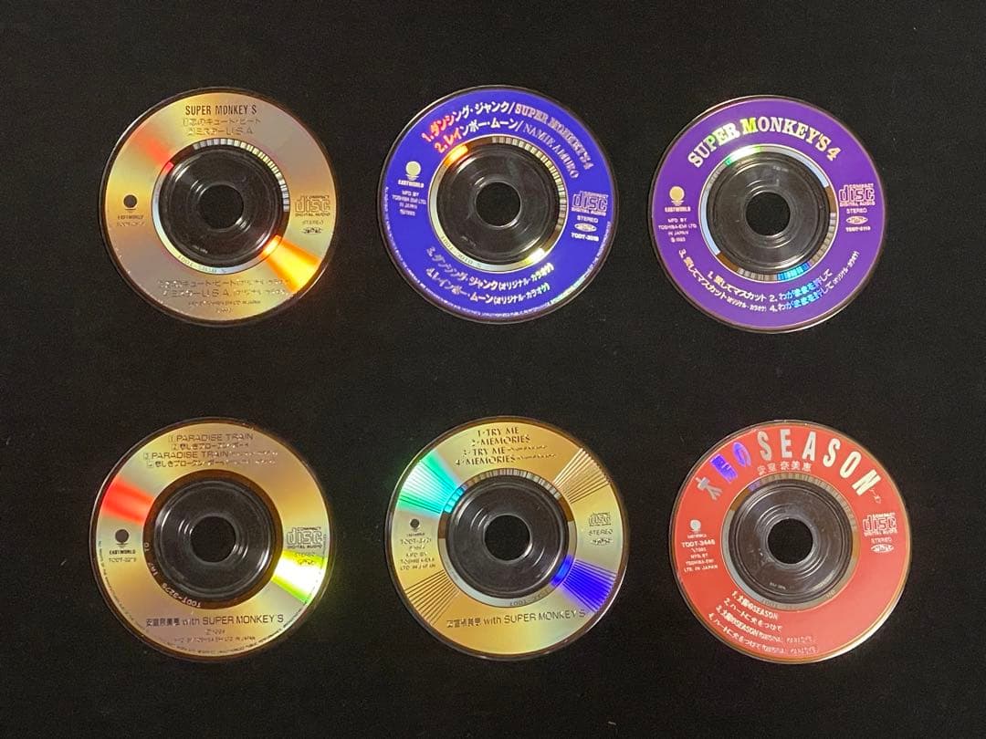【レア レンタル落ちなし】安室奈美恵 スーパーモンキーズ 8cm CD セット