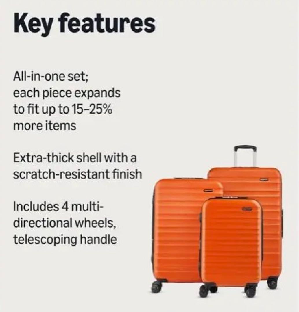 【Amazonベーシック】キャリーケース スーツケース3点セット