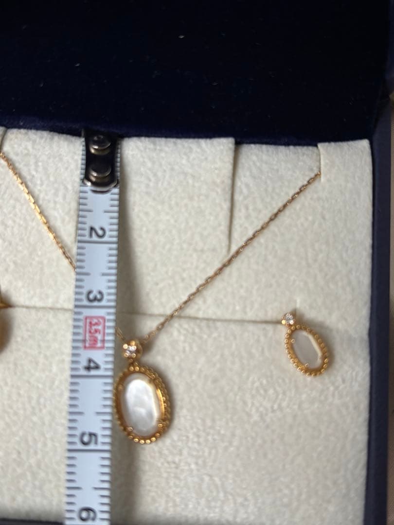 ヴァンドーム青山 ネックレス ピアス K18 シェル