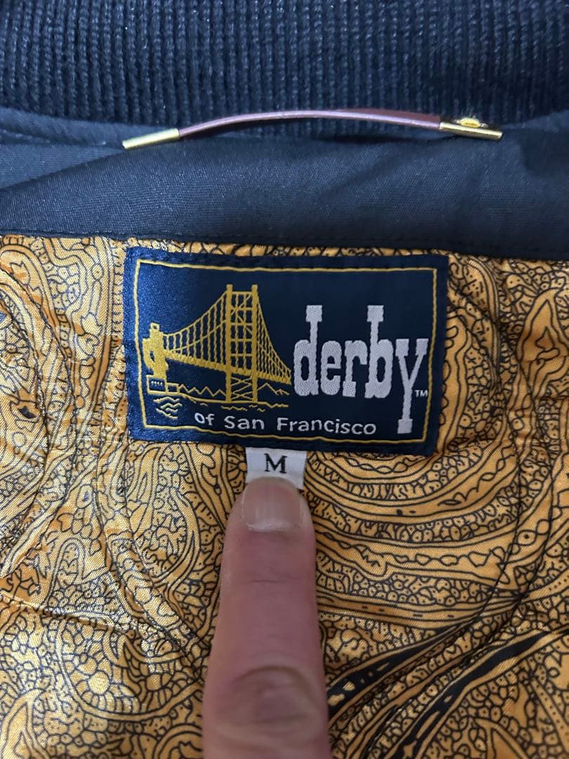 Derby Of San Francisco　ダービーベスト　ブラック　M 新品