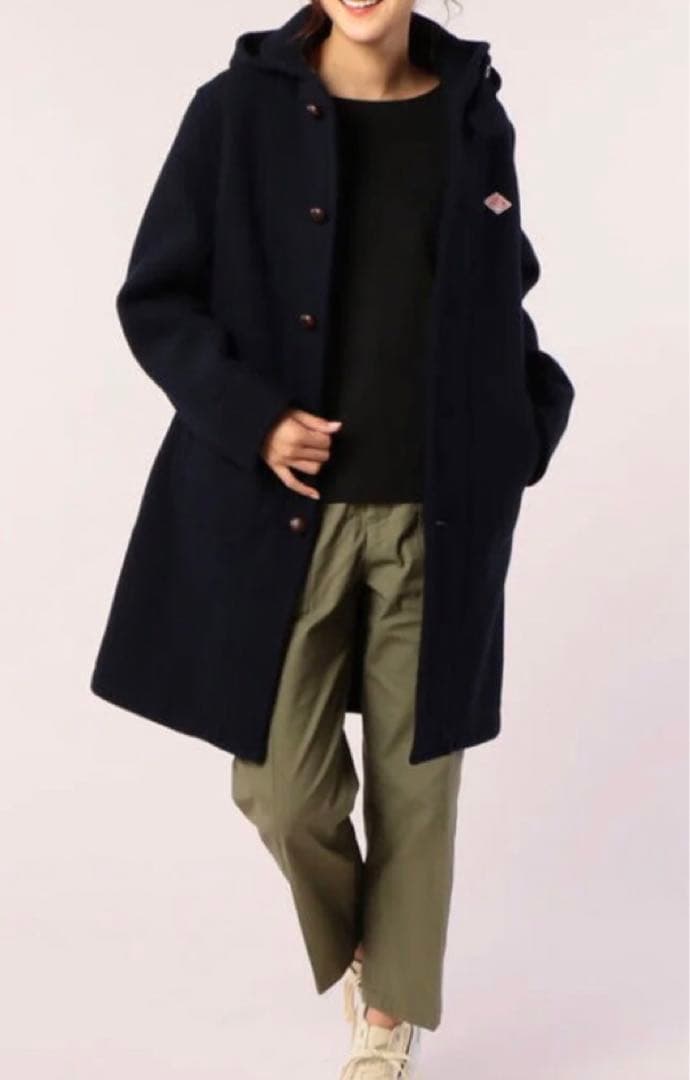 【新品タグ付き】DANTON ダントン ウールモッサ フード付き ロングコート