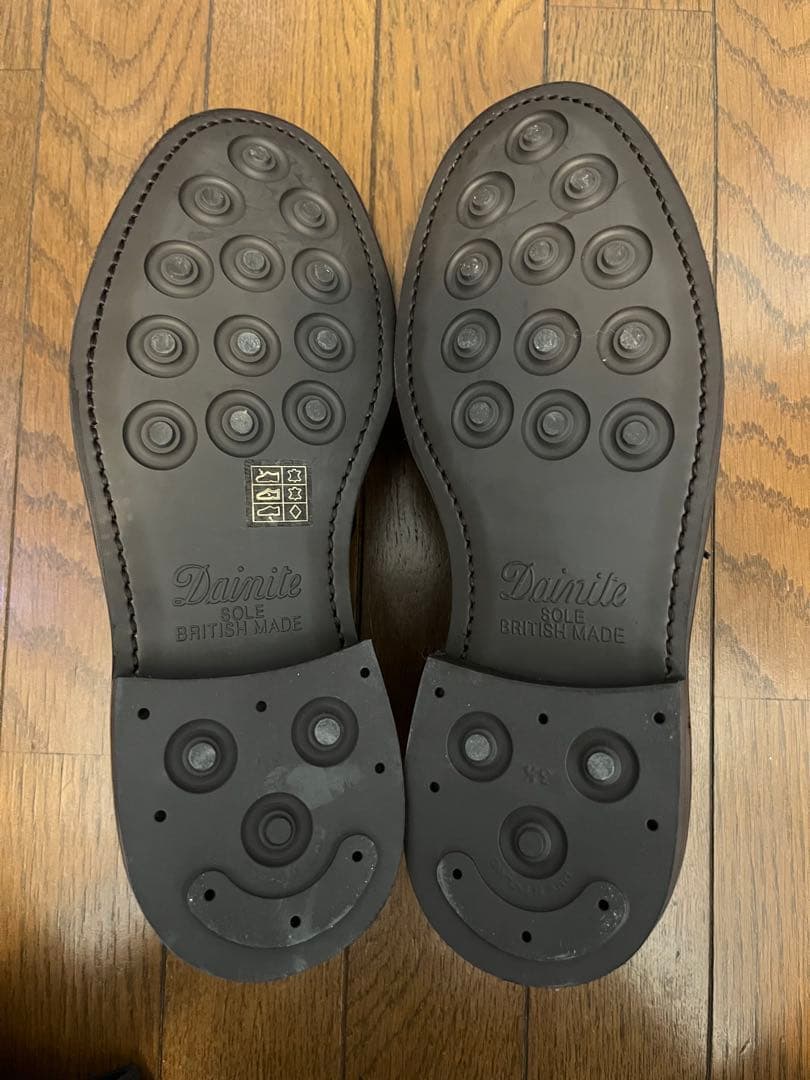 【未使用】Berwickバーガンディ　コードバン　ドレスシューズ