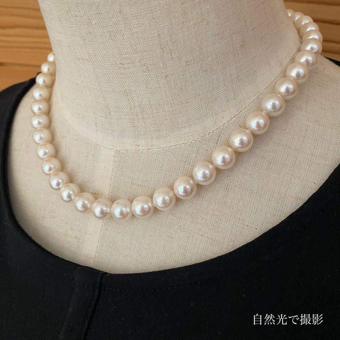 【新品】格安 あこや真珠 大珠 約8.5-9.0mm ネックレス 卒業式 入学式