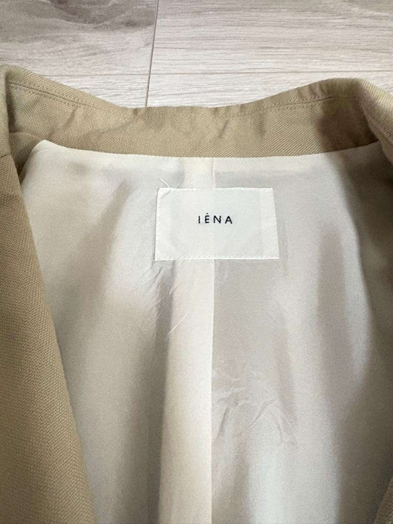 イエナ　ウールダブルブレスト テーラードジャケット ベージュ 金ボタン　IENA