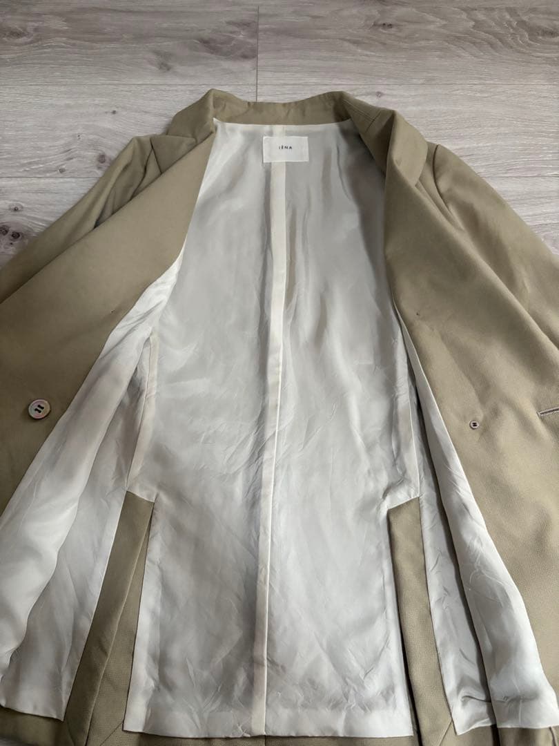 イエナ　ウールダブルブレスト テーラードジャケット ベージュ 金ボタン　IENA