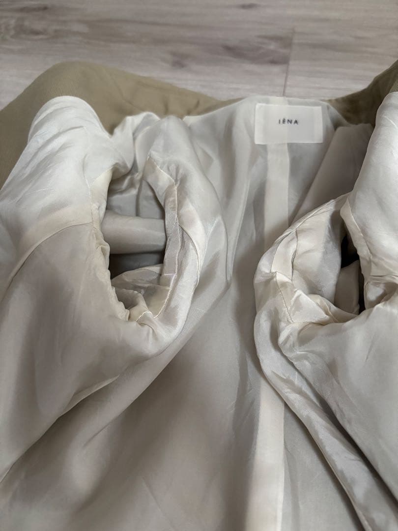 イエナ　ウールダブルブレスト テーラードジャケット ベージュ 金ボタン　IENA