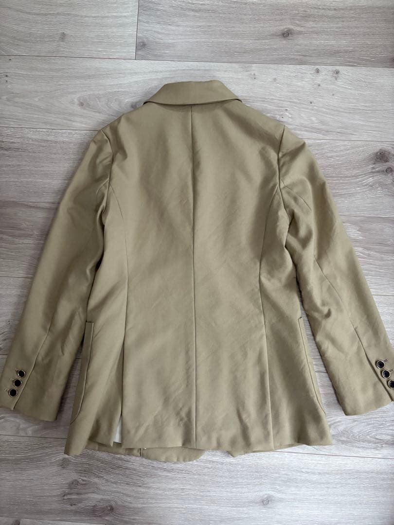 イエナ　ウールダブルブレスト テーラードジャケット ベージュ 金ボタン　IENA