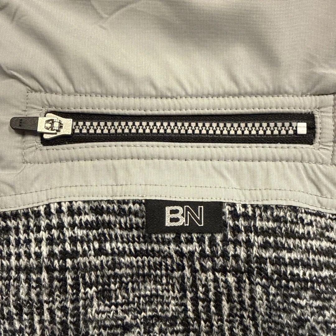 ラウラフェリーチェ　ビアネロ　メンズ　ハーフジップ　裏起毛　ニットブルゾン　LL