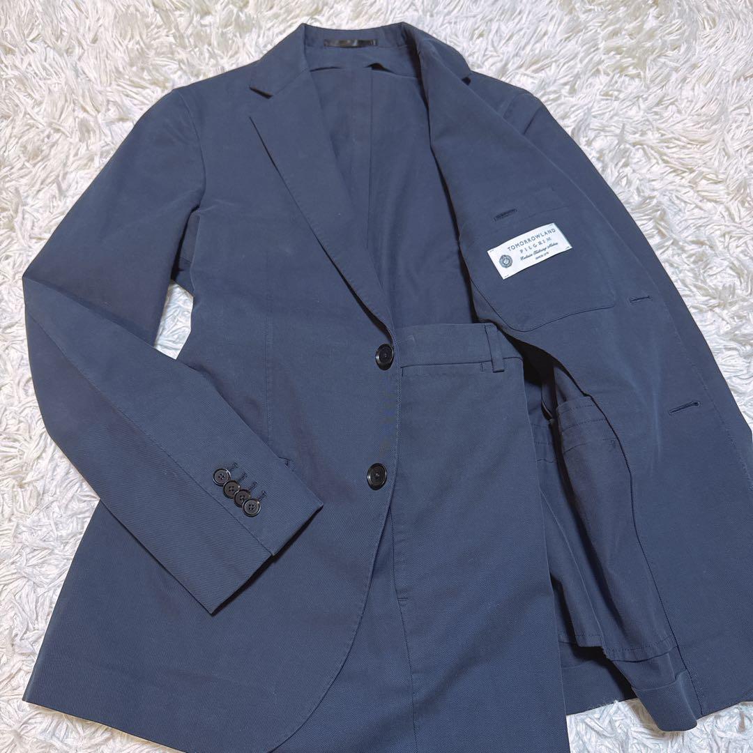 《希少サイズ》トゥモローランド ピルグリム イージースーツ ゼニア生地 ネイビー