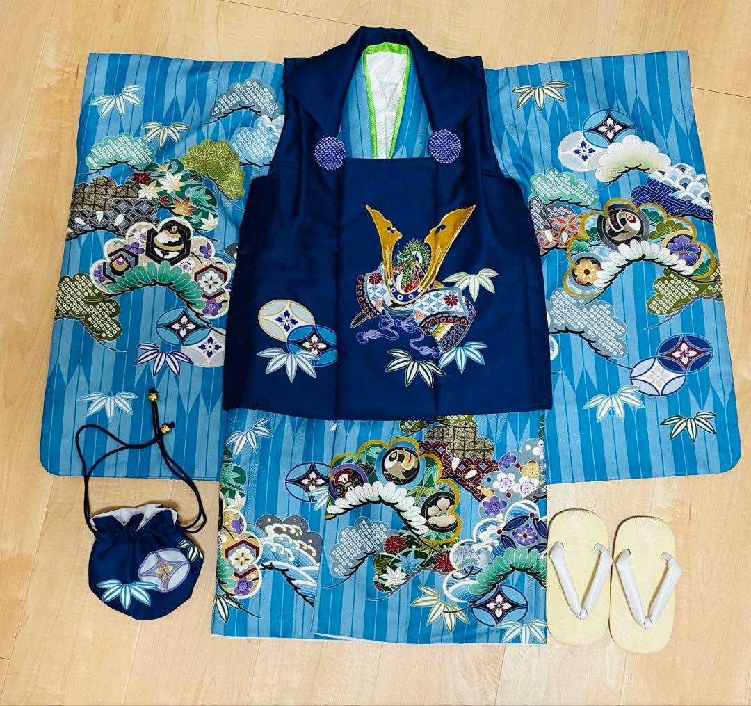 七五三　3歳男児着物　被布