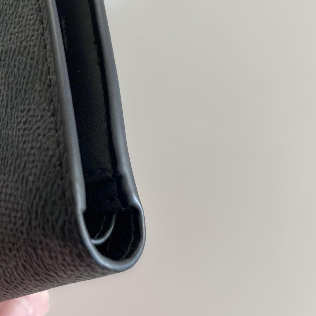 新品未使用　定価49,500円　COACH 財布 チャコール/ブラック