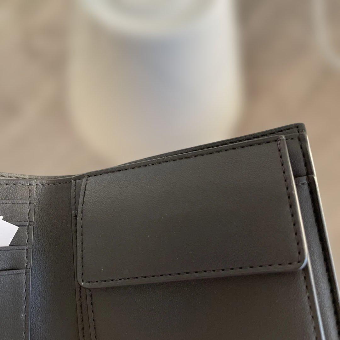 新品未使用　定価49,500円　COACH 財布 チャコール/ブラック