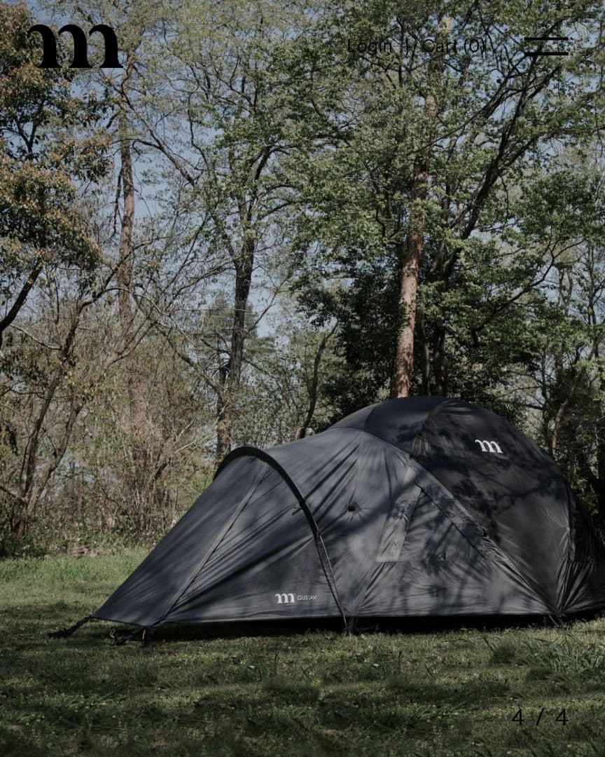 muraco　ムラコ　GUSTAV 4P テント 4人用 黒 グレー