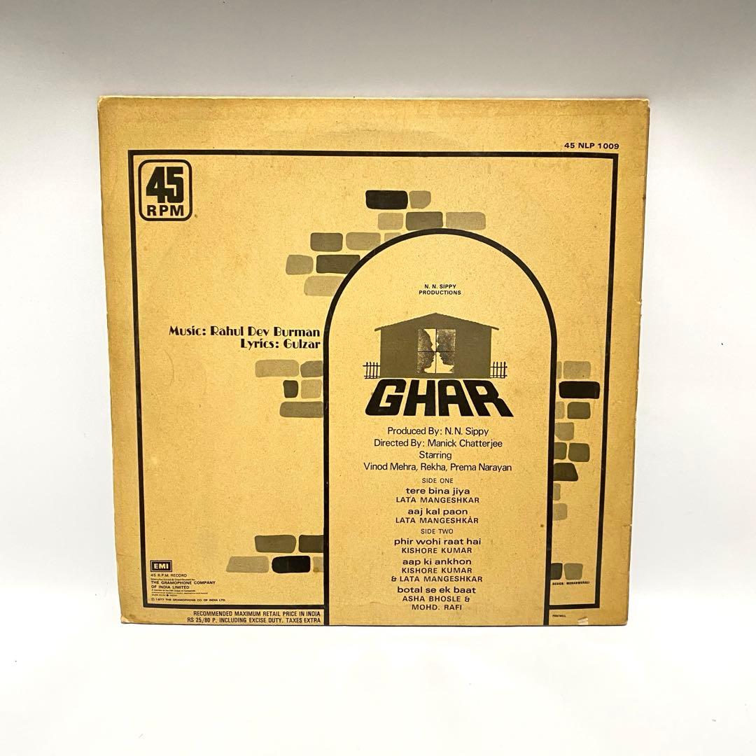 ボリウッド音楽 R.D.BURMAN/GHAR サントラ インド レコード