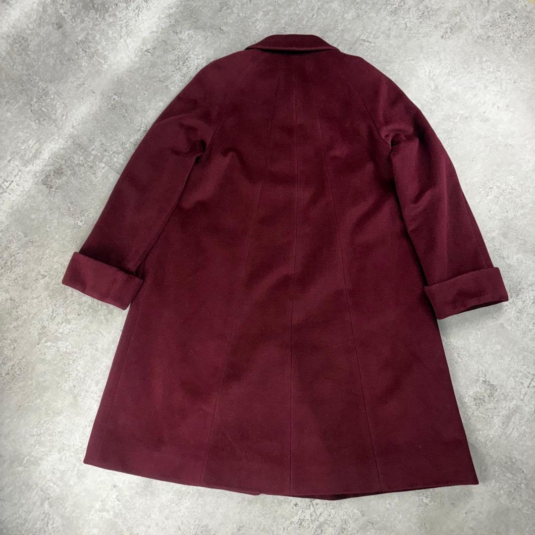美品　バーバリー　BURBERRY アンゴラ　バルカラー　Aライン　コート　7