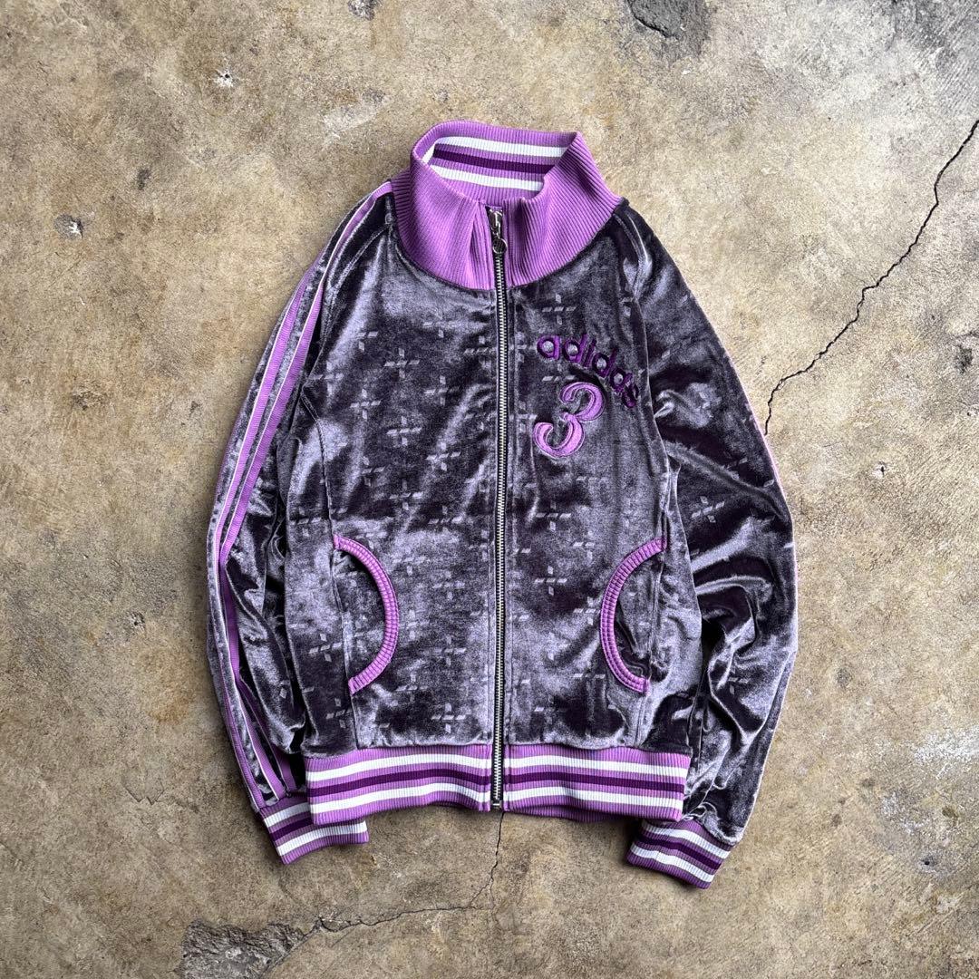 トップス 00s adidas track jacket velor size S