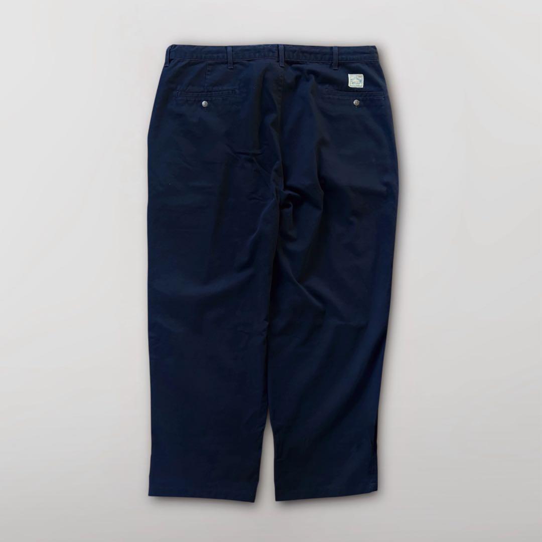 90s USA製 Ralph Lauren ポロチノ ツータック 初期タグ