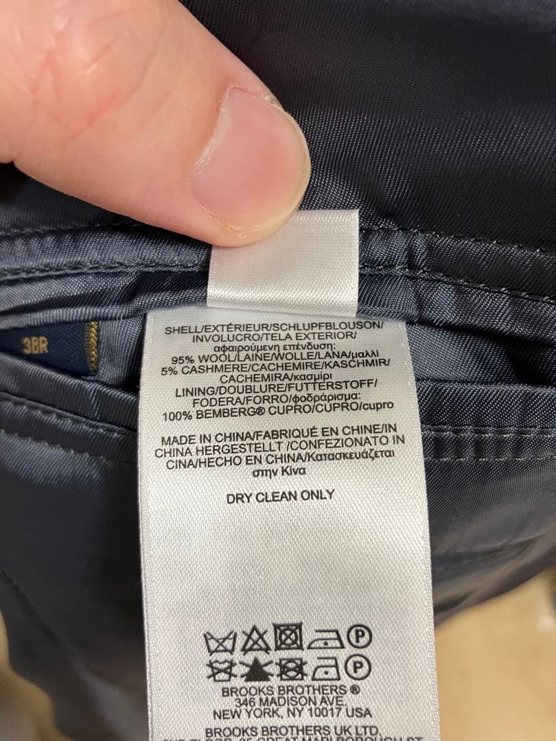 Brooks Brothers カシミヤ混テーラードジャケット