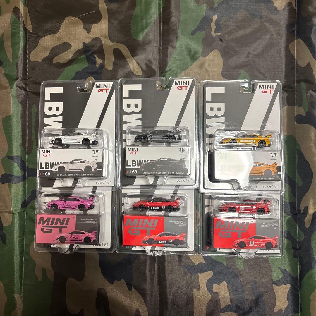 MiNiGT LBシルエットワークス　35GT-RR 6台セット