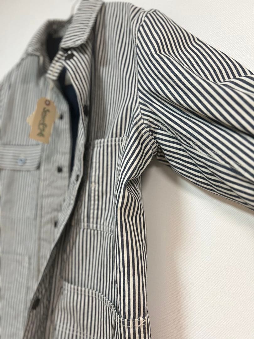 新品未使用 SUGAR CANE ヒッコリーカバーオール M ダウン