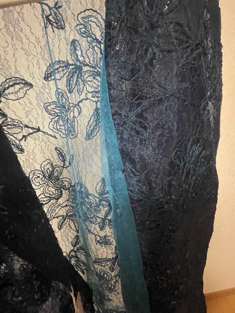 HARE フラワーレースジャケット ブルー